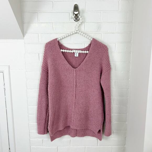Cupcakes and Cashmere Pink Soft Fuzzy Sweater Size XS - Picture 1 of 10